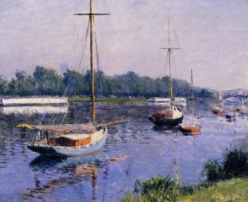Gustave Caillebotte œuvres - Le bassin d’Argenteuil paysage marin Gustave Caillebotte